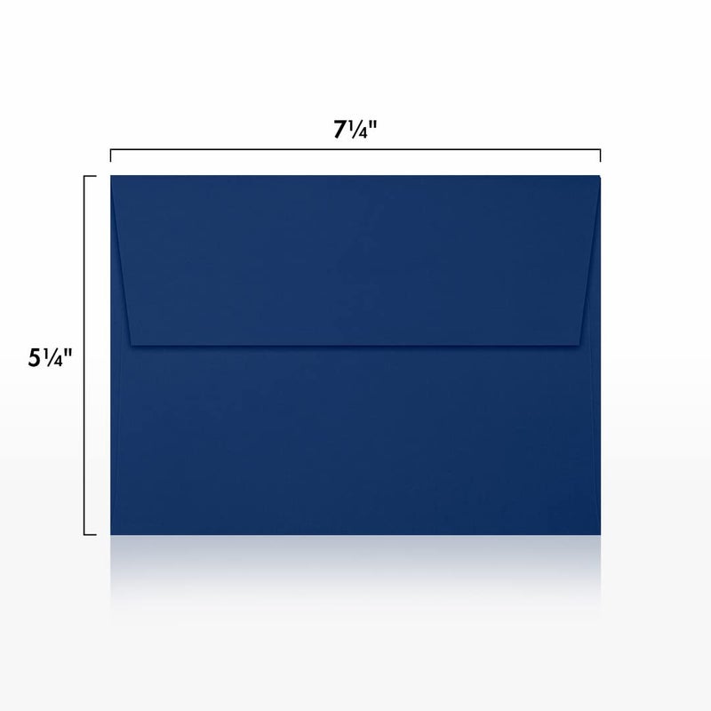 LUXPaper أظرف دعوات LUXPaper A7 | قشر واضغط | 5 1/4" × 7 1/4" | أزرق داكن | 80 رطل. نص | 250 كمية - Image 3